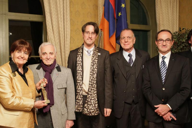 The Charles Aznavour Prize for Outstanding Achievements in Fostering Europe-Armenian Friendship (source: EuFoA)